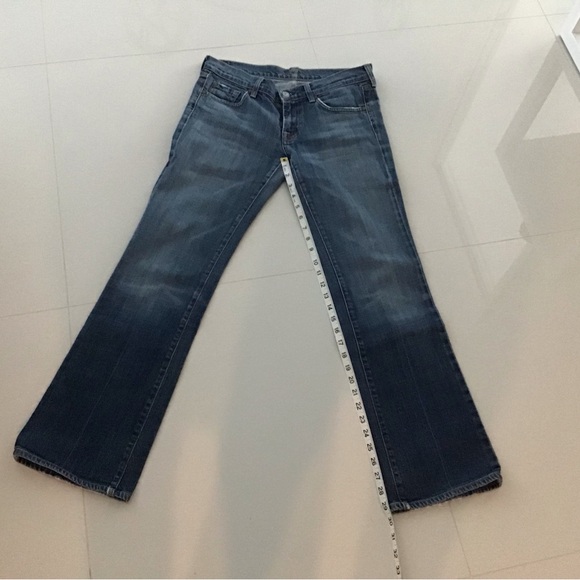 7 FOR ALL MANKIND 90’s Y2K Swarovski Crystal Bootcut Flare Jeans - Picture 7 of 11